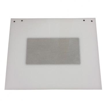 KitchenAid KEMS377GWH4 Oven Door Glass (Outer, White) - Genuine OEM