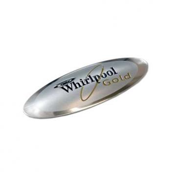Whirlpool GBD277PRB03 Front Nameplate (Gold) - Genuine OEM