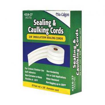 Nu-Calgon Part# 421627 Sealing Cords (OEM) 3/8 x 25 ft. Roll, White