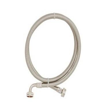 EZ-FLO Part# 48376 Washing Machine Hose with Elbow (OEM) Stainless Steel