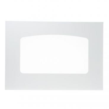 GE EER3000K01TW Outer Door Glass (White) - Genuine OEM