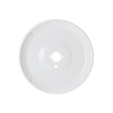 GE JGP336WEV2WW Porcelain Burner Drip Bowl (Large, White) - Genuine OEM