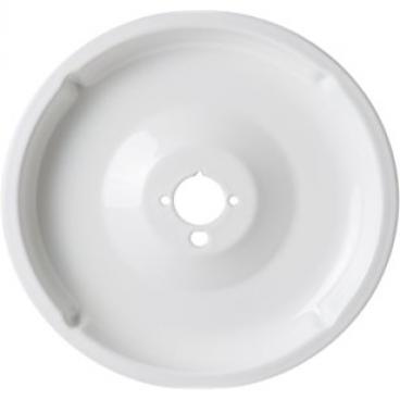 GE JGP636WEV4WW White Porcelain Burner Bowl - Medium - Genuine OEM