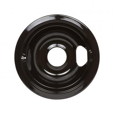 GE JHP62GN4WH Burner Drip Bowl (6 in, Black Porcelain) - Genuine OEM
