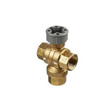 Honeywell Part# VBN3A008.00PA 1/2 Inch 3 Way Brass Threaded Control Ball Valve for MVN Actuator (8 Cv) (OEM)