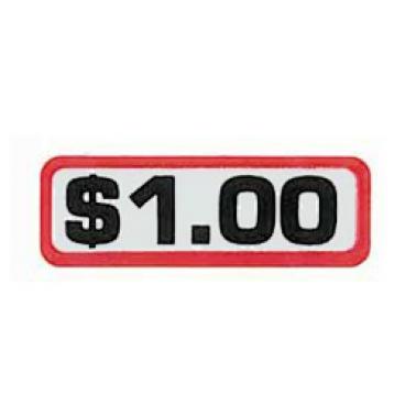 Greenwald Industries Part# 00-9104-8 One-Dollar Decal (OEM) Single Decal