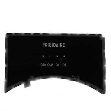 Frigidaire FFSS2315TE4 Water/Ice Dispenser Touchpad Overlay - Black Genuine OEM