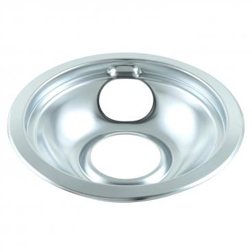 Whirlpool RF302BXKW0 Burner Drip Bowl (Chrome, 6 in) Genuine OEM