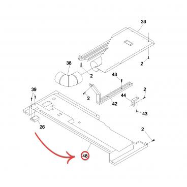 Frigidaire FFLE2022MW0 Blower Panel/Pan Assembly (Lower) - Genuine OEM