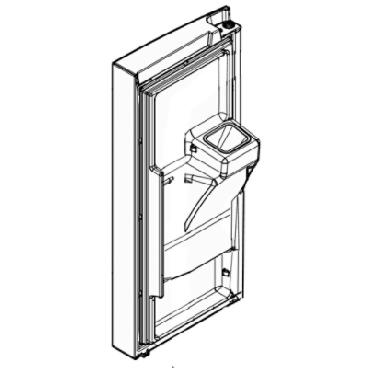 Frigidaire FFHB2750TP3 Fridge Door Assembly - Black Stainless Left Genuine OEM