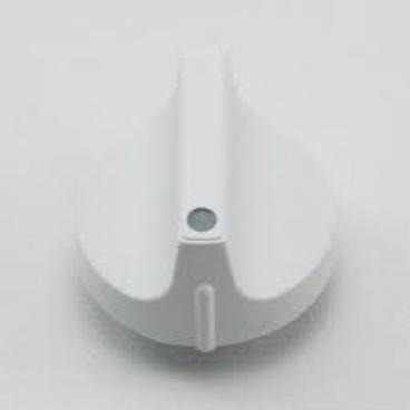 GE DLLR113ET0WB Control Knob and Clip - White - Genuine OEM