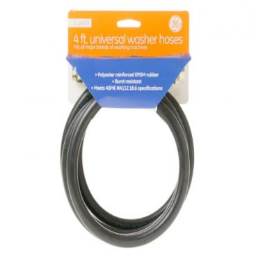 GE GHWS3605F0RR Rubber Inlet Hose (4FT, 2 Pack) - Genuine OEM