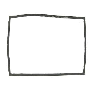 Amana A8TXNWFBB00 Refrigerator Door Gasket - Black - Genuine OEM