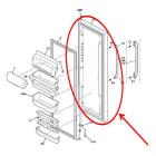Frigidaire Part# 241837281 Refrigerator Door Assembly (OEM)