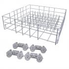 Amana RST376/ALL Complete Lower Dishrack Assembly (w/wheels) - Genuine OEM