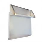 KitchenAid KMHS120EBS2 Steel Backsplash (with Dual Position Shelf) - Genuine OEM
