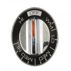 GE JB400GxH4 Burner Control Knob (Chrome/Black) - Genuine OEM