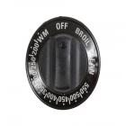 Hotpoint RGB746HED1WH Temperature Control Knob (Black) - Genuine OEM
