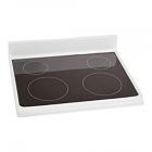 Frigidaire CFEF3014LWB Glass Cook Top Panel (White and Black)