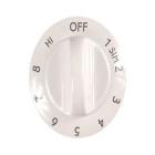 Frigidaire FED355CCS2 Burner Control Knob (White) - Genuine OEM