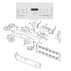 Frigidaire FED367AQF Oven Touchpad/Control Overlay (White) - Genuine OEM