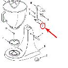 Whirlpool Part# 9709285 Assy-grey Knob & Lever H (OEM)