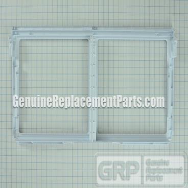 LG Part# 3550JJ0009A Lower Shelf Frame Assembly and Drawer Guides (OEM)