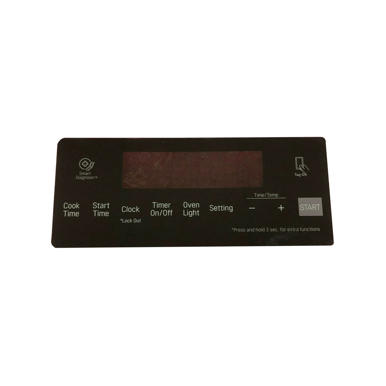 LG Part# MFM64236701 Control Panel Touchpad Overlay - Black OEM