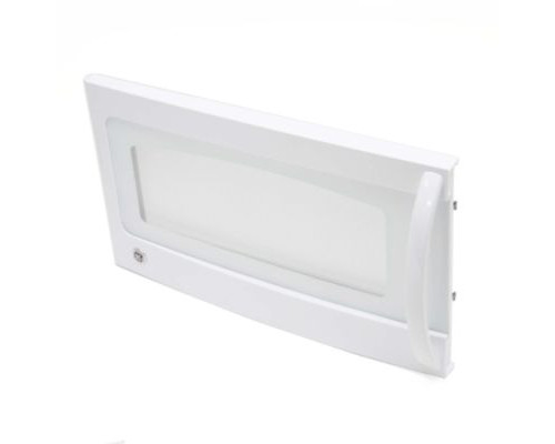 GE Part# WB56X24440 Complete Microwave Door - White (OEM)