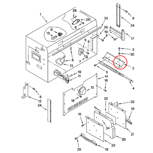 Whirlpool Part 2306425 Support (OEM)