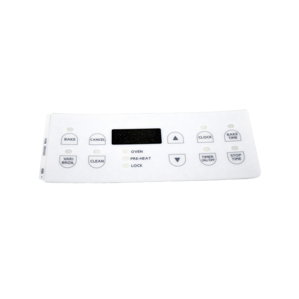 Frigidaire Part 316101502 Oven Clock/Control Overlay (OEM)