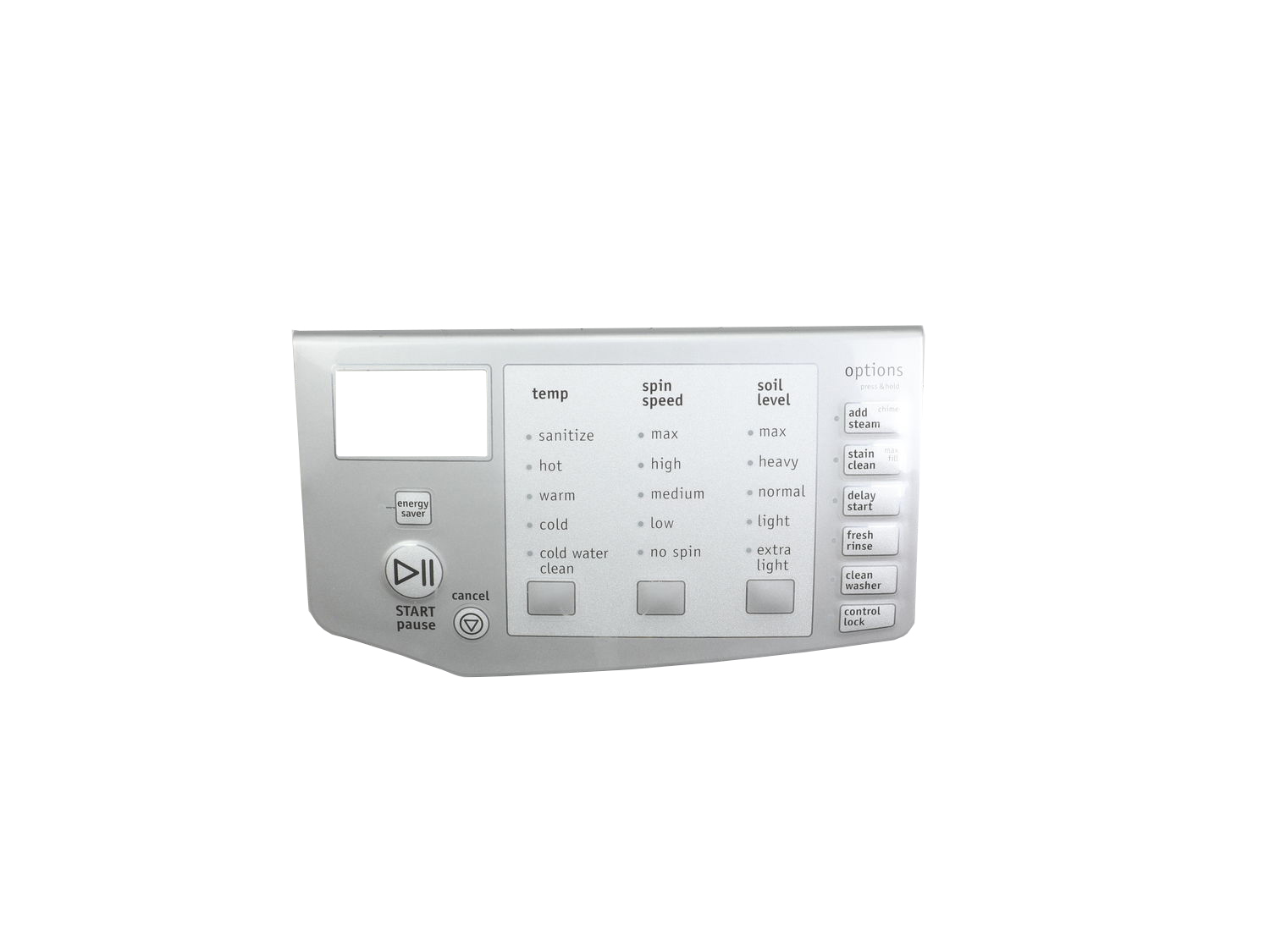 Frigidaire 137500710 Washer Control Panel Genuine OEM part 