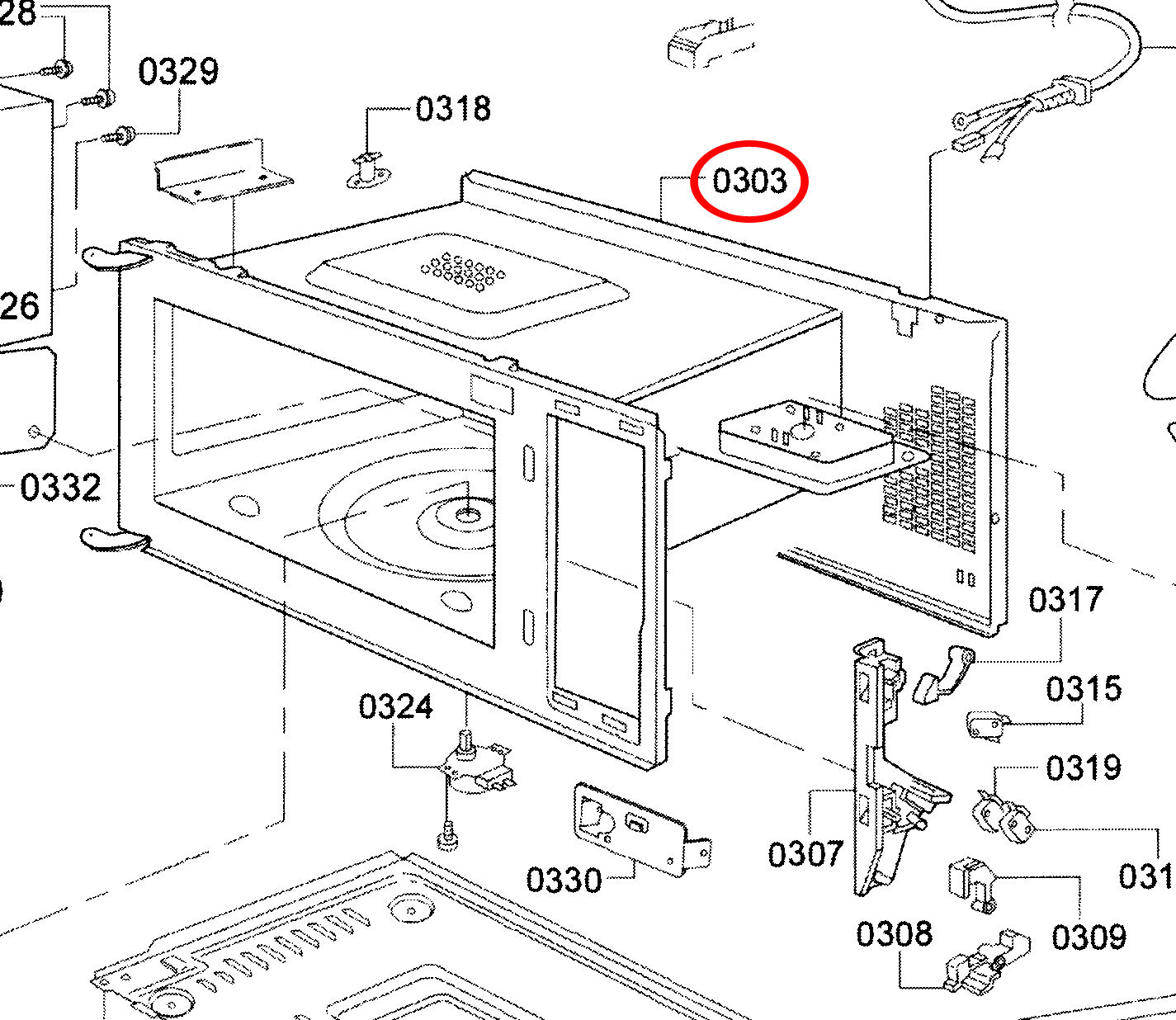 Bosch Part 00662369 Oven Cavity (OEM)