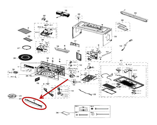 Samsung Microwave Oven Me18h704sfs Parts | Webmotor.org