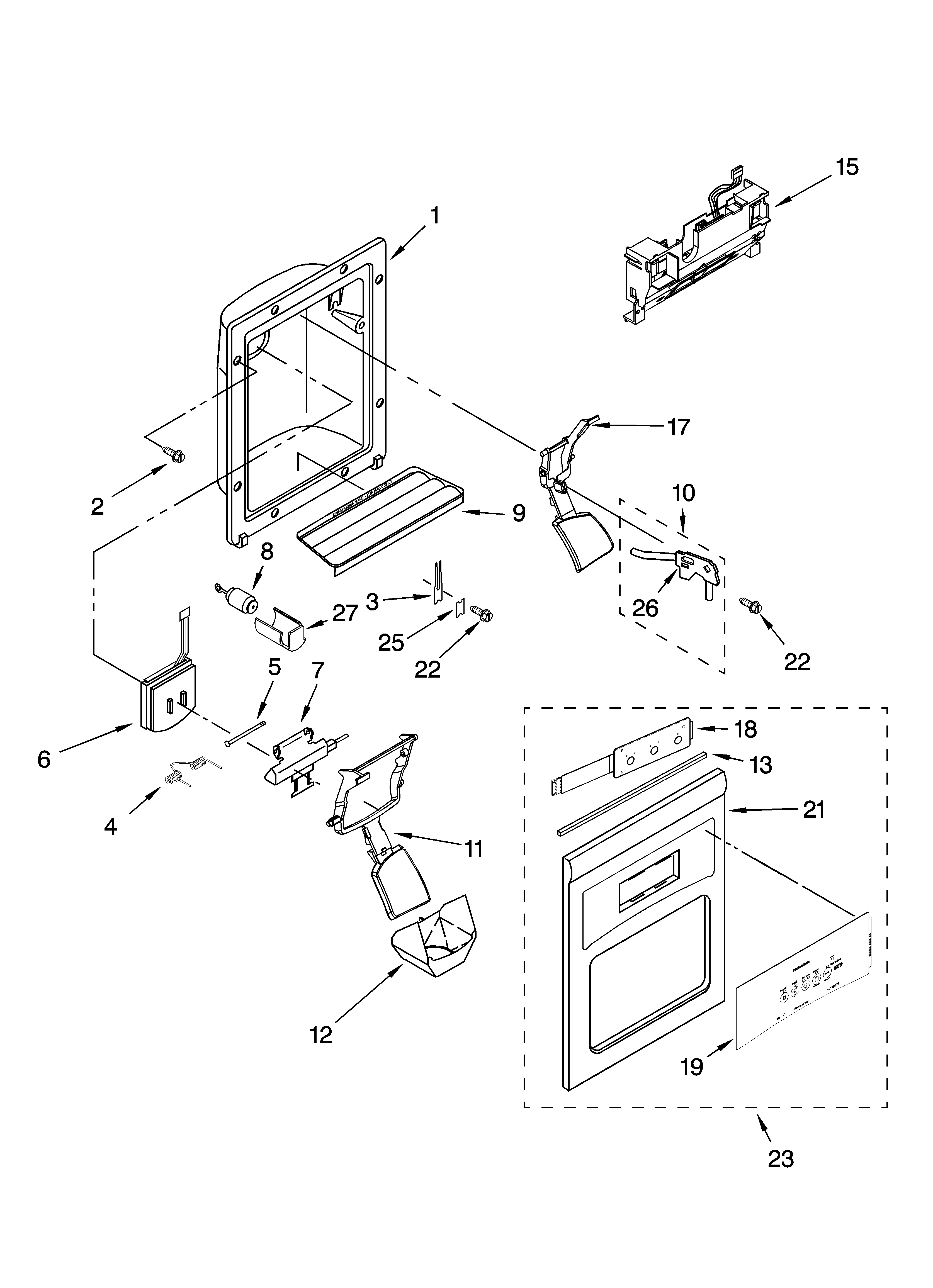 kenmore elite refrigerator water line