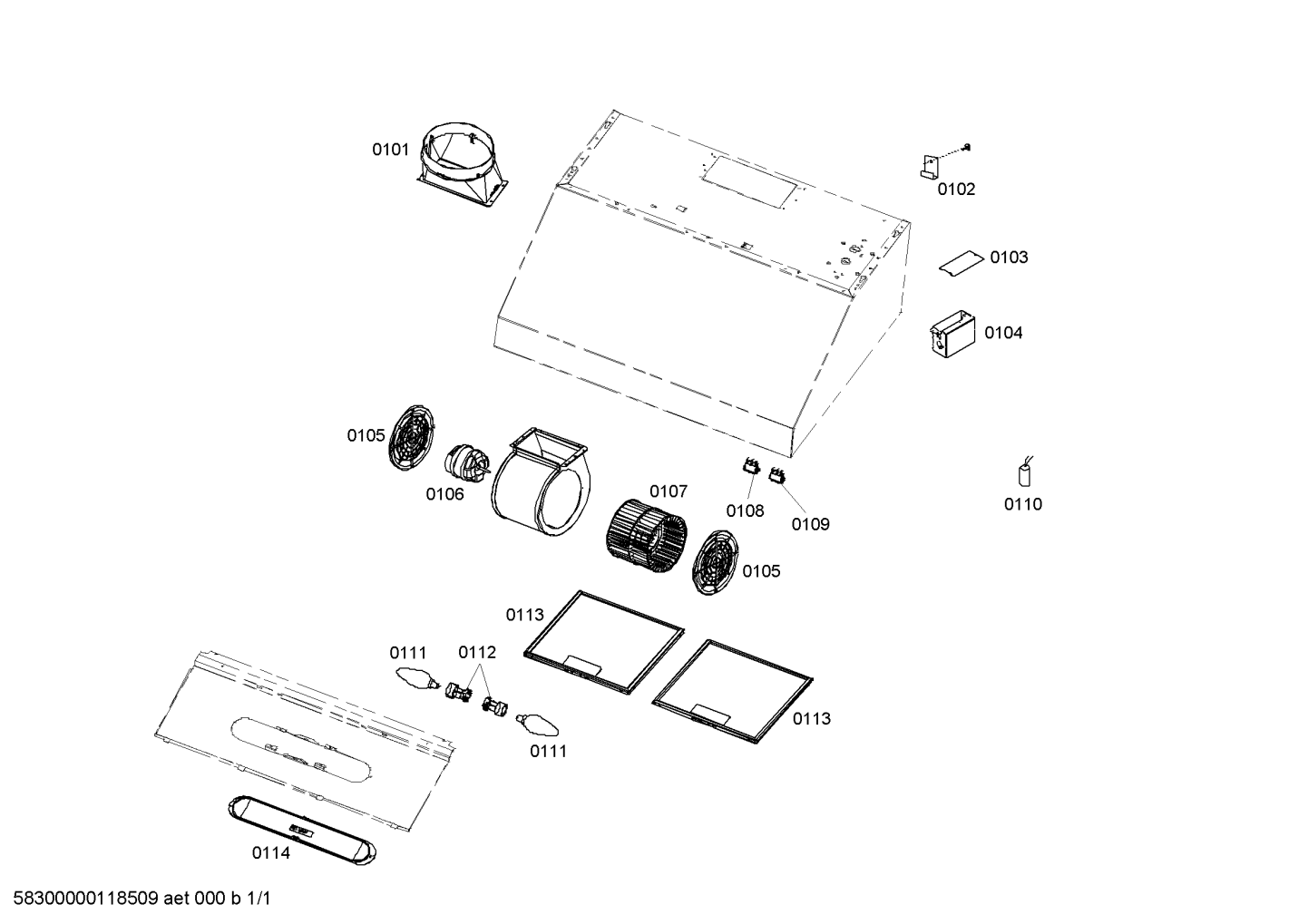 00605510 - Bosch Range Vent Hood Light Bulb