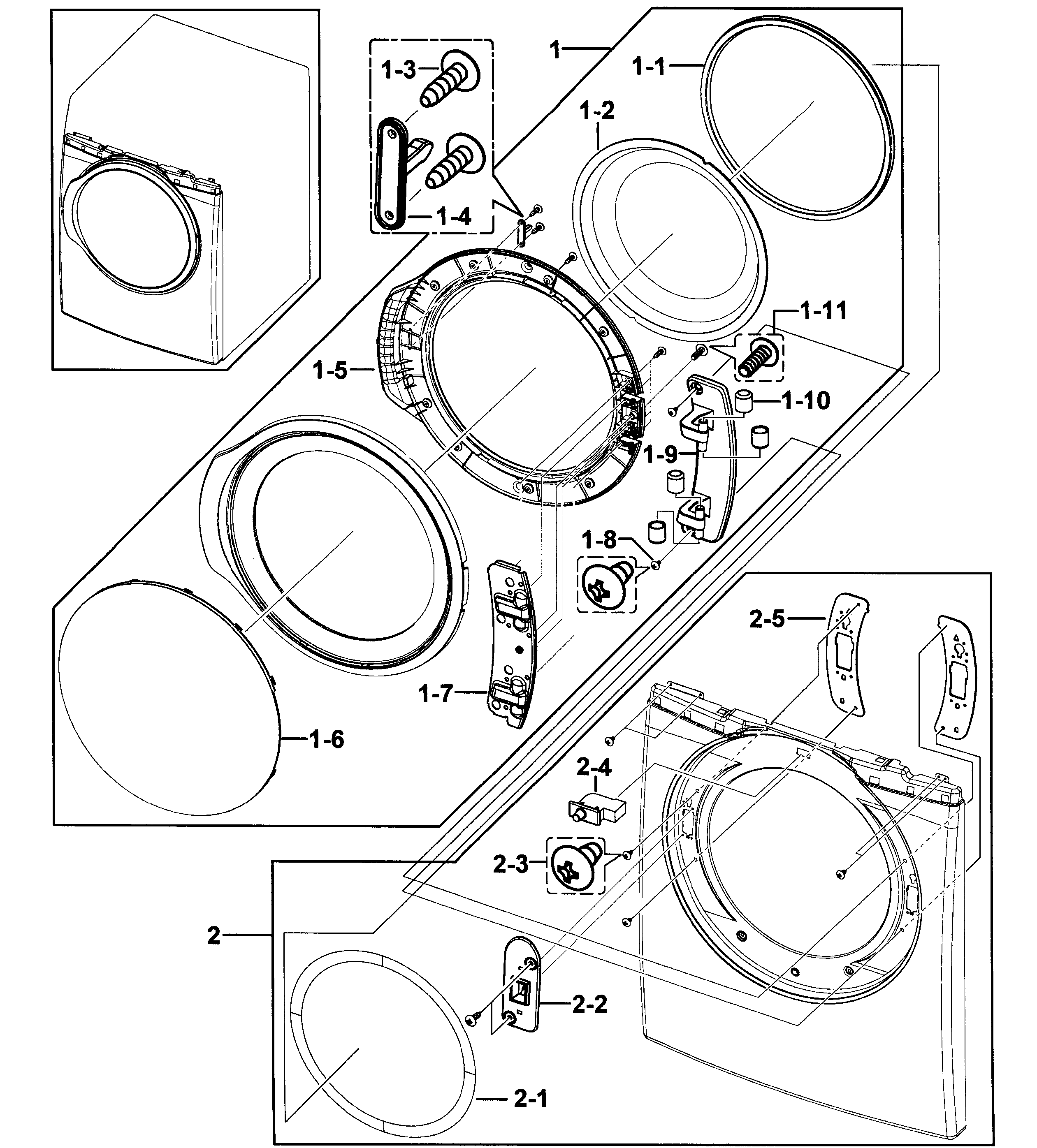 Samsung DV331AEW/XAA Lint Filter Assembly