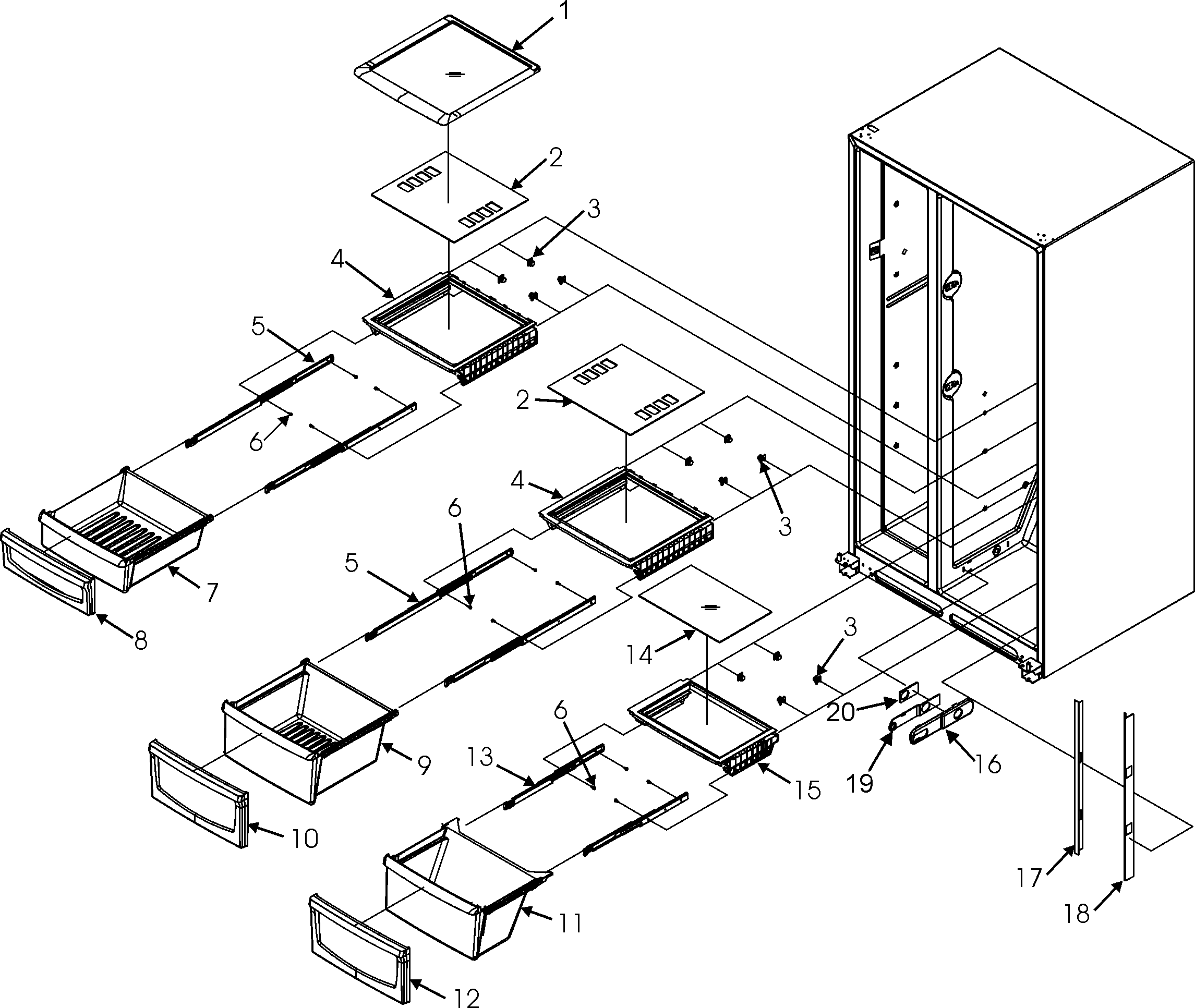 jenn air refrigerator jcd2295kes