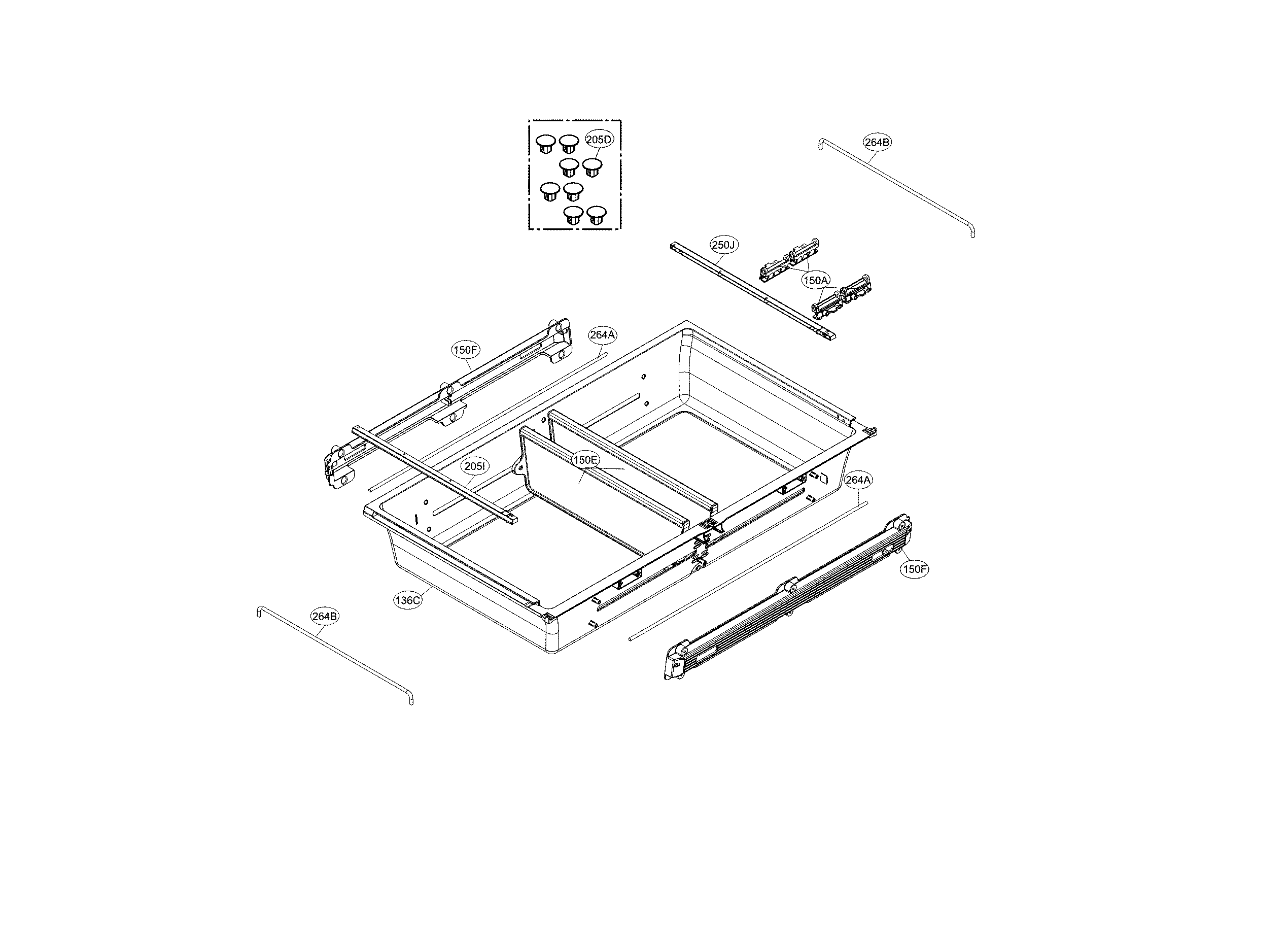 LG LMXC23746D Condenser Fan Motor Kit