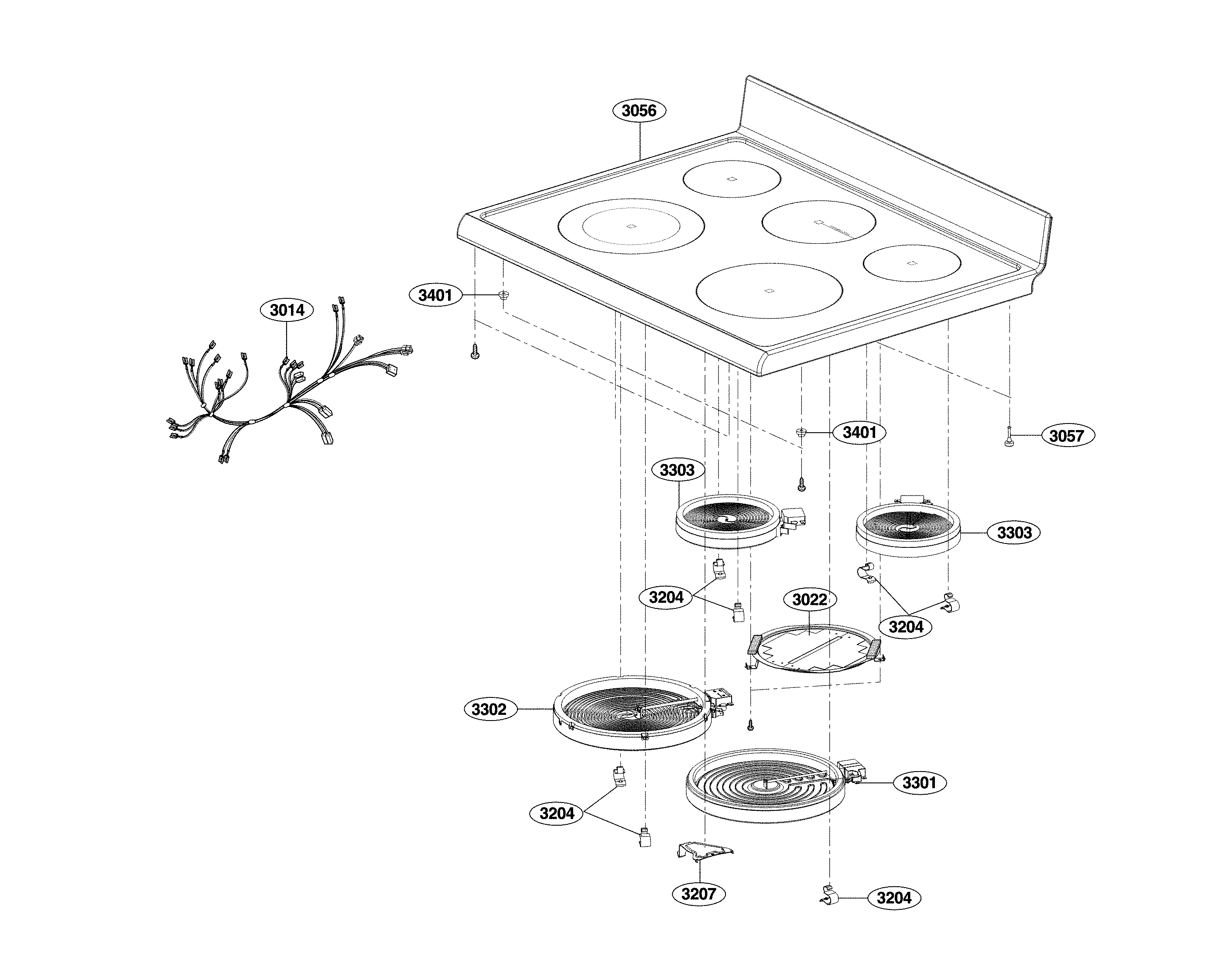 LG LRE3061ST Temperature Sensor