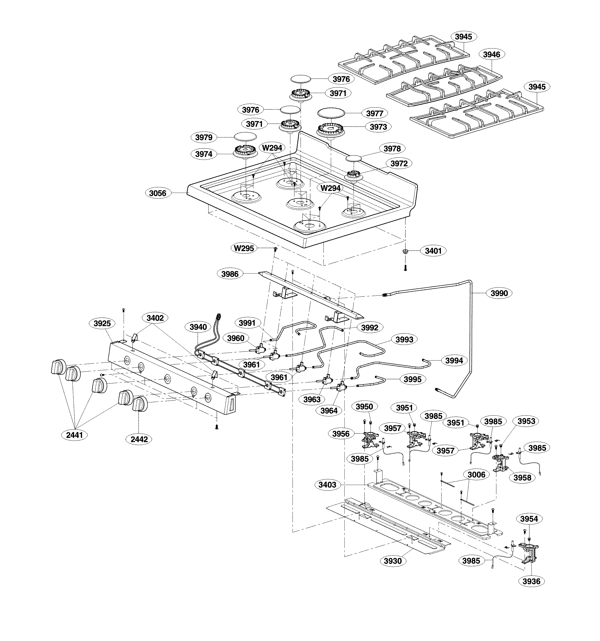 LG LRG3081ST/00 Ignitor