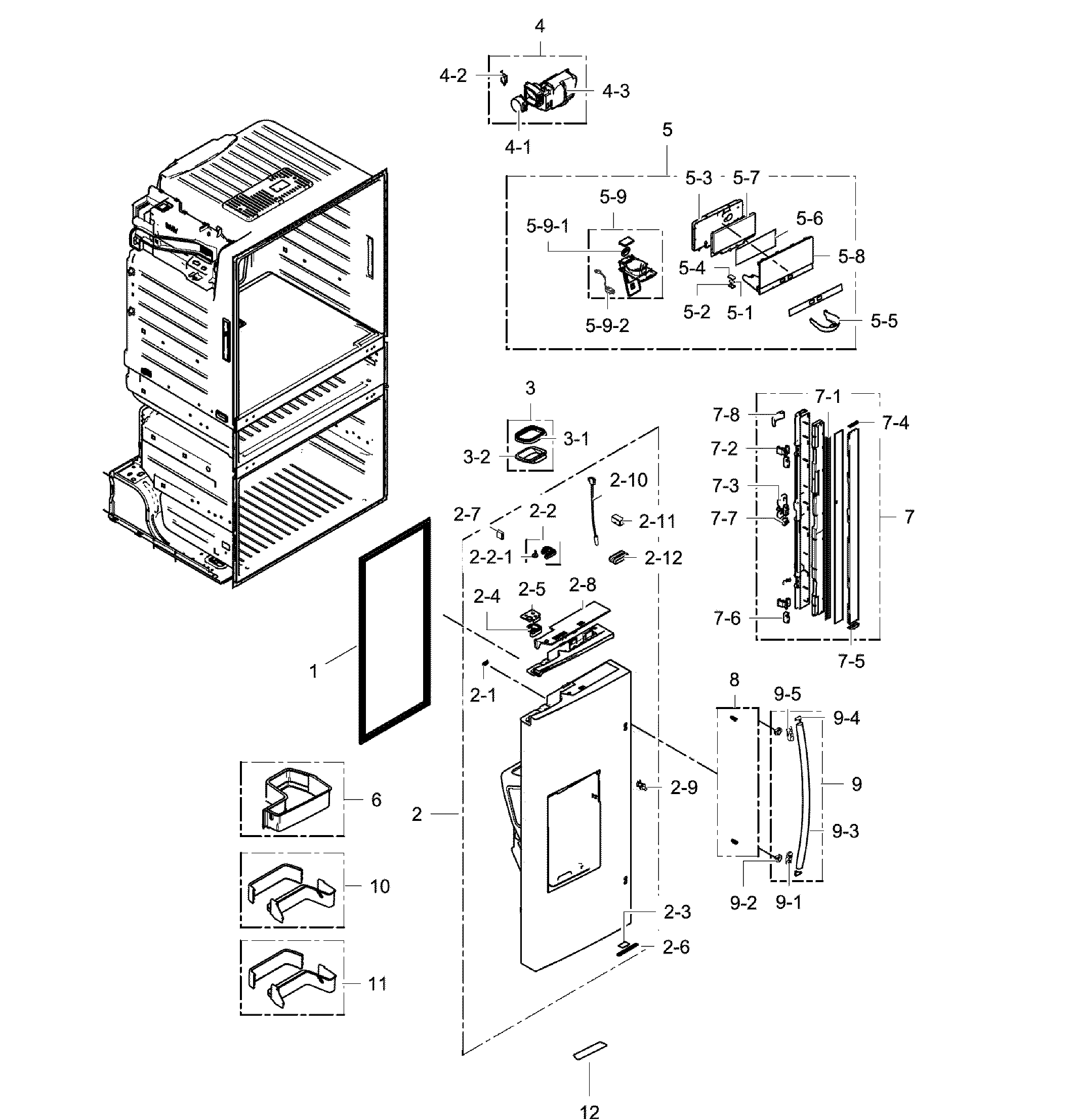 rf28hmedbsr replacement parts