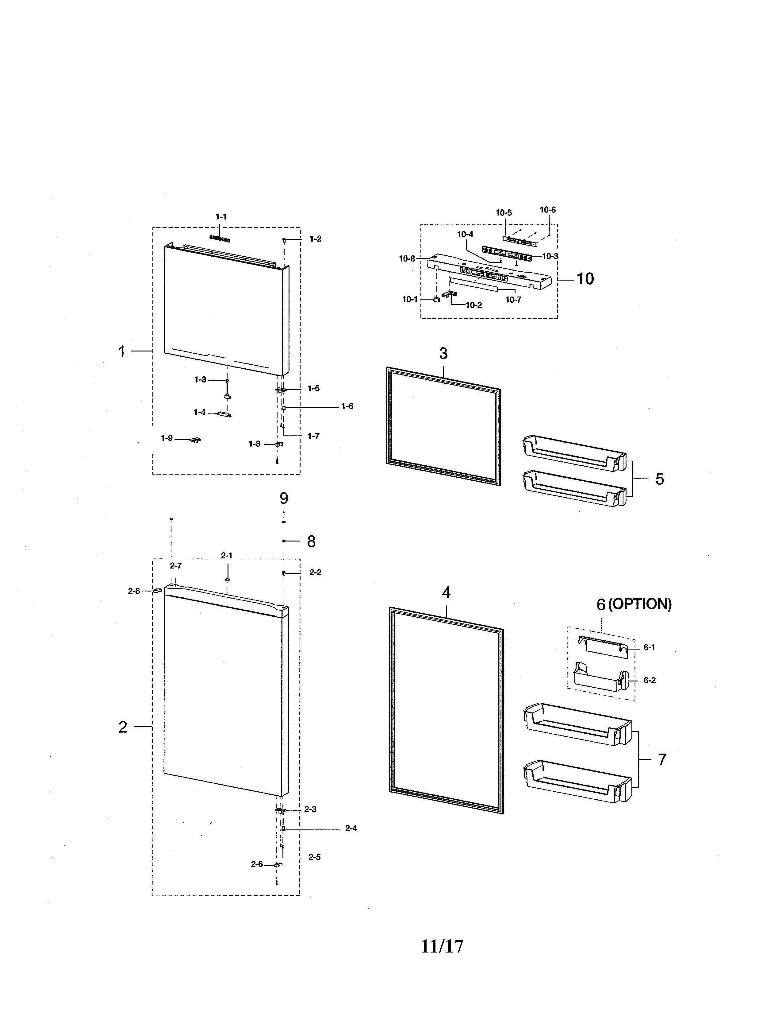 Samsung RT18M6215SR/AA00 Door Shelf Bin