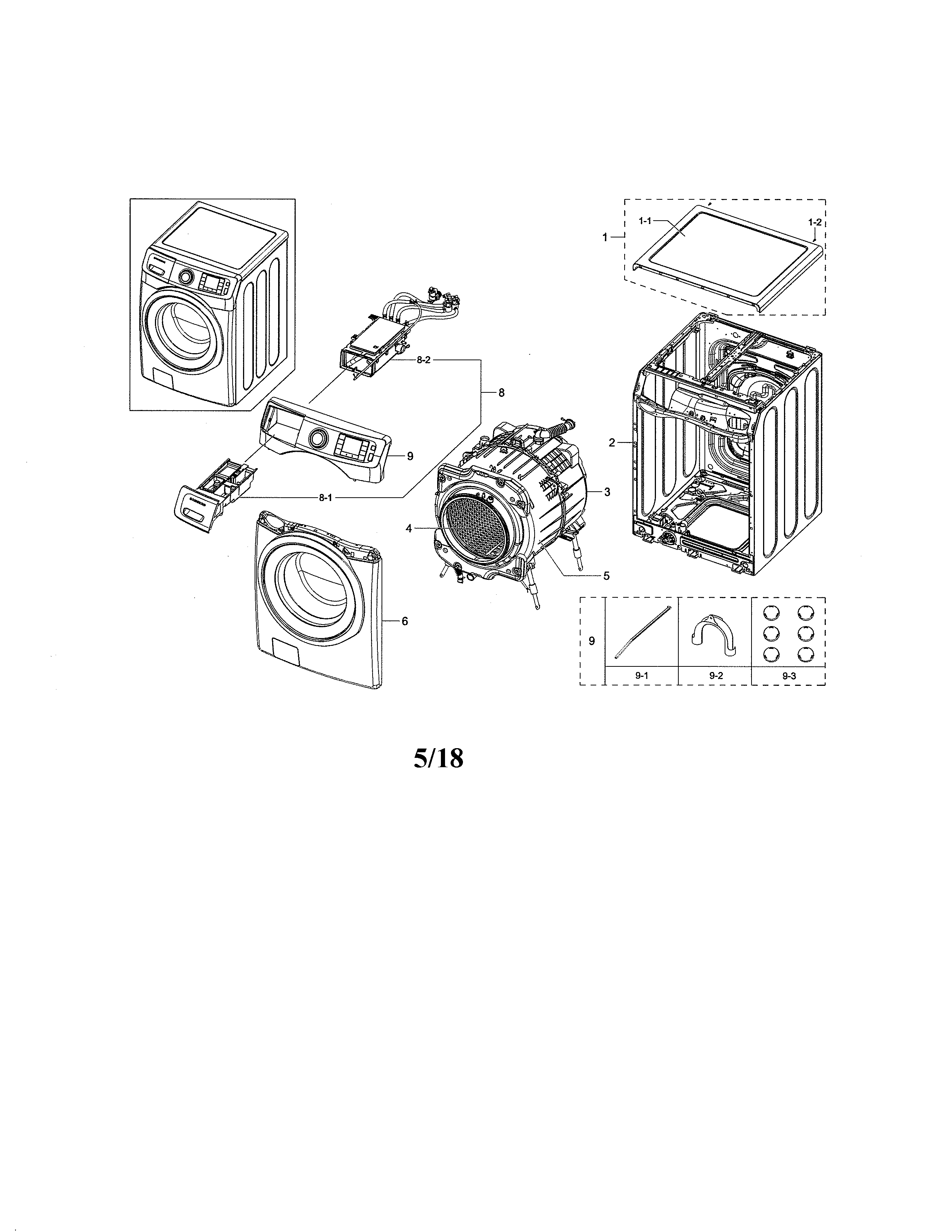 Samsung WF45N5300AV/US Drain Pump