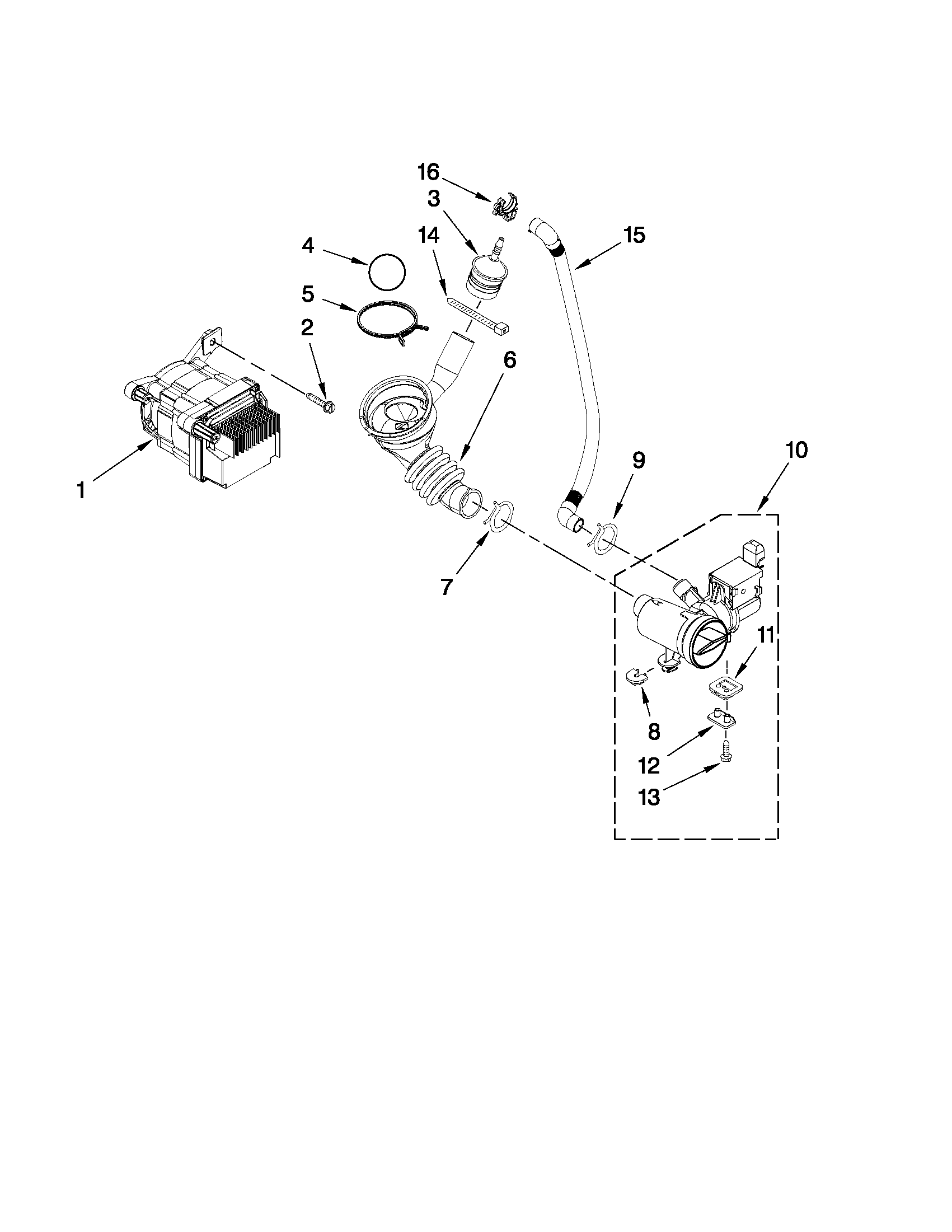 Whirlpool WFW9151YW00 Water Level Pressure Switch