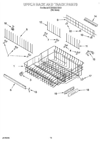 Kitchenaid Kuds25shbs1 Dishrack Wheel