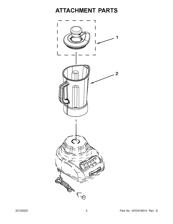 KitchenAid 5KSB560AER1 Blender Jar and Blade - Genuine OEM