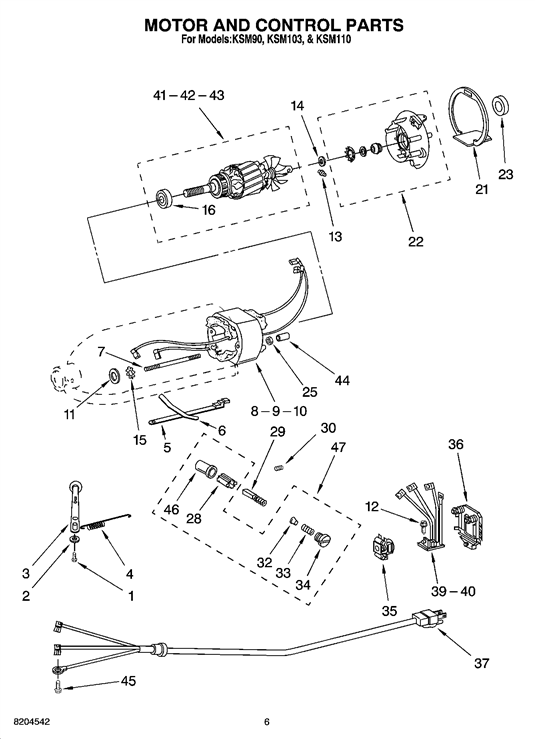 KitchenAid Replacement Bearing Parts