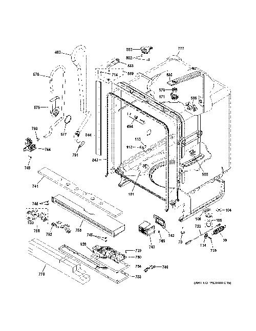 GE GDF620HMJ2ES Dishwasher Parts