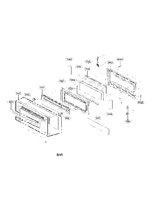 LG LDE4413ST Electric Range Oven/Stove Parts